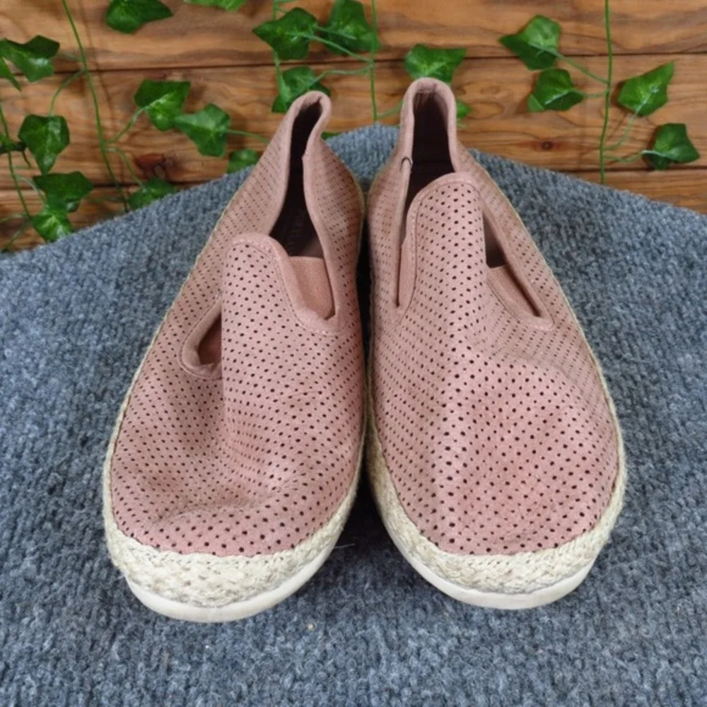 Portland Ellie Womens Espadrille Slip On Size 8.5 Pink Textile Casual‎ Comfort